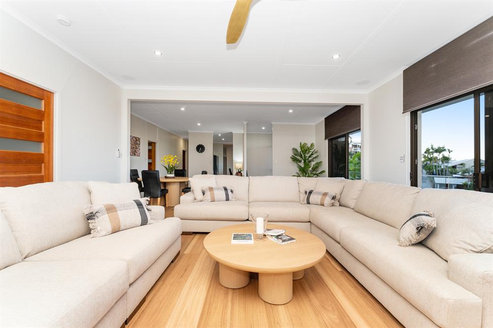 Living room opening to the balcony